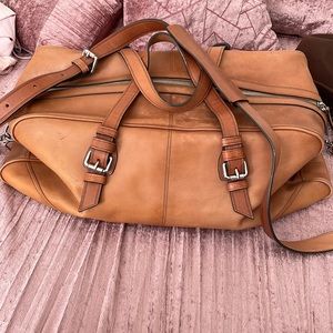 Cole Haan Genuine Leather Duffle Bag